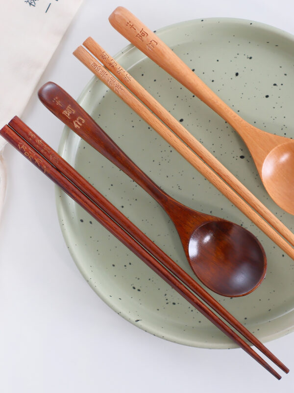 LIGHT AND SALT Solid Wood Portable Tableware | 光盐生活馆 便携木餐具 洁净饮食 - Image 7