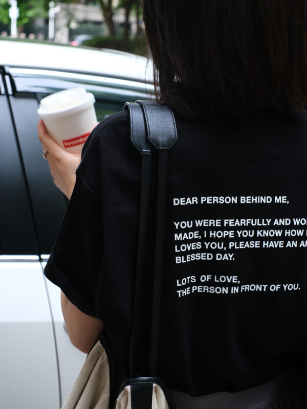 LIGHT AND SALT | Love is every where  Summer T-shirt | 光盐生活馆 让爱无处不在 夏季宽松oversize 男女情侣款T恤 - Image 6